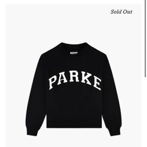 PARKE Black Logo Crewneck Sweatshirt